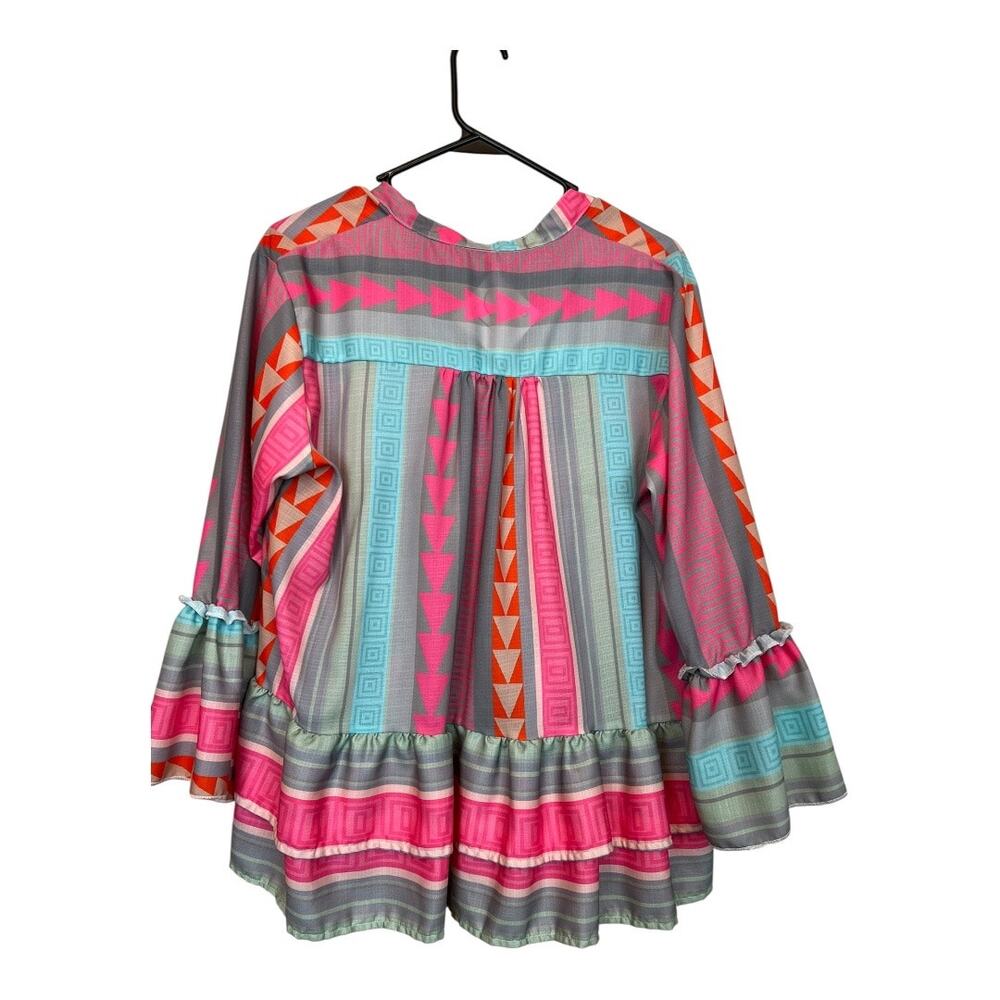 NWT Womens Boho Bohemian Blouse Shirt Top Cottage Indie Fairy Festival Hippie M - Picture 4 of 6